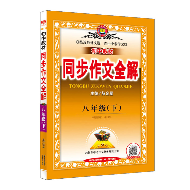 初中教材 同步作文全解 八年级 下 RJ 人教版 2024春用